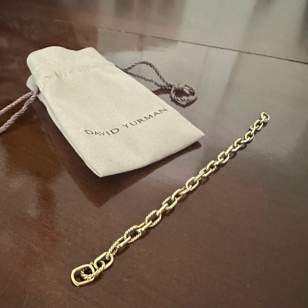 David Yurman Madison Chain Bracelet - Gold, size L